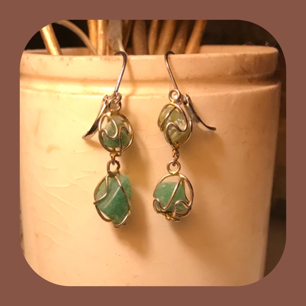 ✅Wire Wrapped Stone Earrings✅